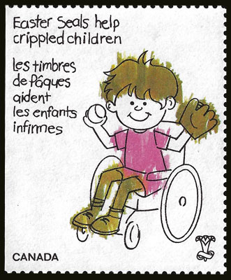 1980 Canada Easter Seals Oversized – Help Crippled Children