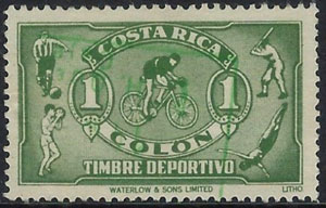 1954 Costa Rica, Sports Tax Stamp