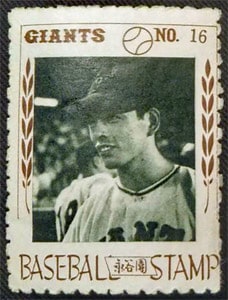 1965 Japan – Nagatanien Baseball Stamp, #16