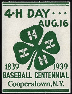 1939 – 4H Baseball Centennial