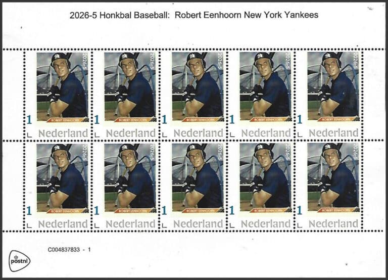 2026 Netherlands – Honkbal 5: Robert Eenhoorn Sheet