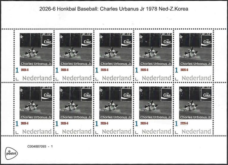 2026 Netherlands – Honkbal 6: Charles Urbanus, Jr. Sheet