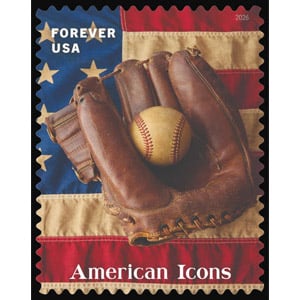2026 American Icons: Jackie Robinson Baseball Glove – 78¢ (forever)