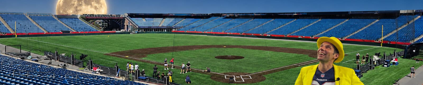 Baseball at Gillette Stadium with Jesse Cole of the Savannah Bananas