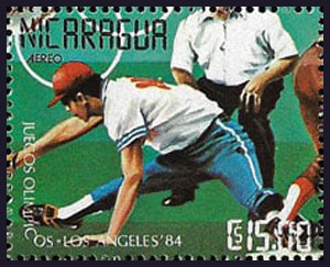 1984 Nicaragua – Juegos Olimpicos Los Angeles stamp