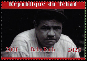 2020 Chad – Sports Icons, Babe Ruth (A)