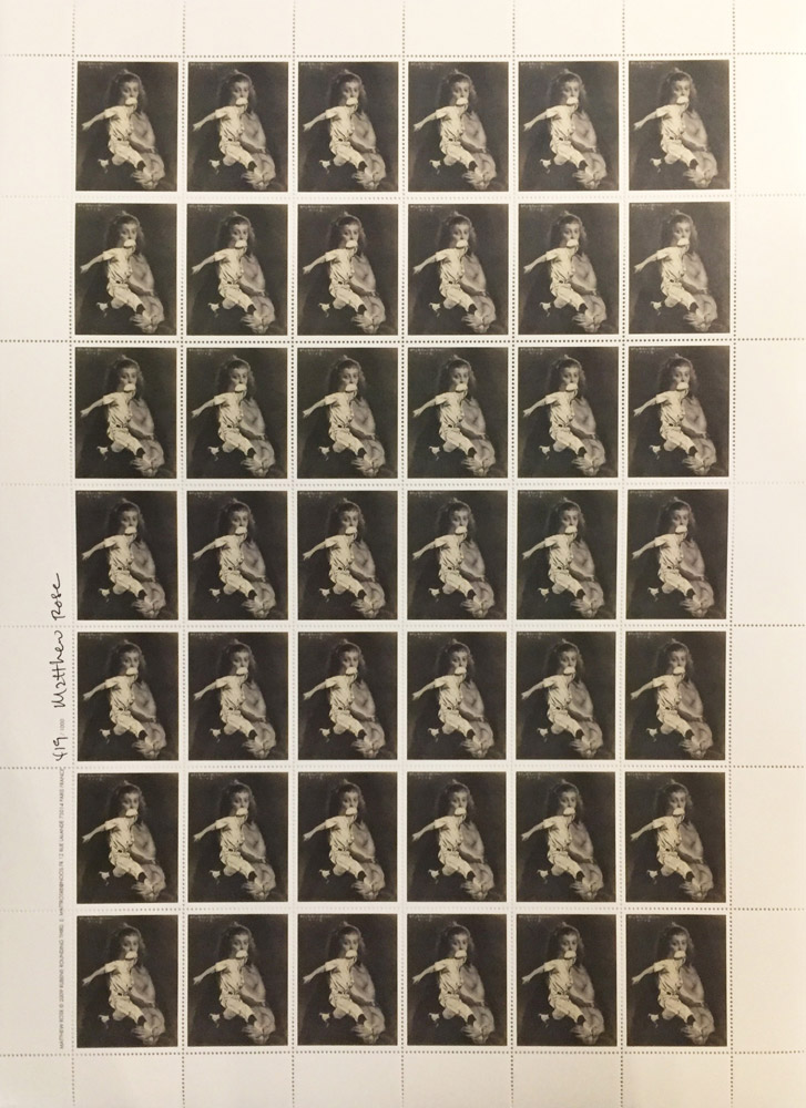 2009 Matthew Rose, "Rubens Rounding Third" Stamp Sheet