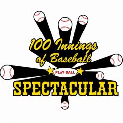 100 Innings of Baseball for ALS logo