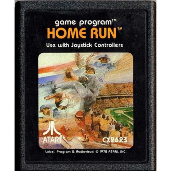 Atari Home Run Baseball Cartridge
