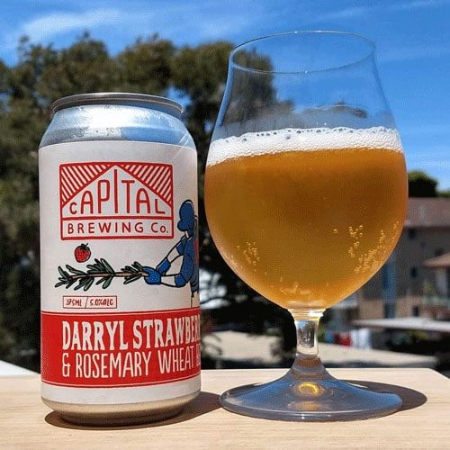 Darryl Strawberry & Rosemary Wheat Beer – Capital Brewing Co.